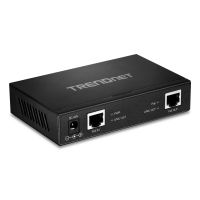 TRENDnet TPE-E110, Gigabit Ethernet, PoE+, IEEE 802.3, IEEE 802.3ab, IEEE 802.3af, IEEE 802.3at, IEEE 802.3az, IEEE 802.3u, IEEE 802.3x, Schwarz, 100 - 240 V, 50/60 Hz