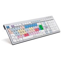 Logickeyboard LKB-NEWSC-AJPU-FR, Volle Größe (100%), Kabelgebunden, USB, Scherenschalter, AZERTY, Silber
