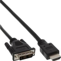 InLine HDMI-DVI Adapterkabel - HDMI Stecker auf DVI 18+1 Stecker - 1m