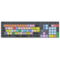 Logickeyboard LKB-LOGXP2-TM-UK, Volle Größe (100%), Verkabelt & Kabellos, Bluetooth, QWERTY, Grau, Titan