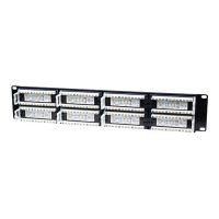 Intellinet 48-Port Cat5e Patchpanel, UTP, 19", 2 HE - Patch Panel - CAT 5e - UTP - RJ-45 - Schwarz - 2U - 48.3 cm (19")
