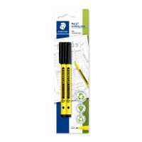 STAEDTLER 307-9 BK2, Blau, Ultrafein, Blau, Gelb, Recycelbarer Kunststoff, Rund, 0,6 mm