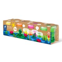 STAEDTLER 813F SLE, Modellierton, Grün, Orange, Pink, Gelb, Kind, 4 Stück(e), Kunststoff-Topf, Junge/Mädchen