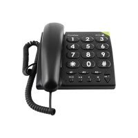 Doro PhoneEasy 311c - Telefon mit Schnur - Schwarz