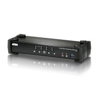 ATEN 4-Port USB 3.0 4K DisplayPort KVMP™ Switch (Kabel enthalten), 4096 x 2160 Pixel, 4K Ultra HD, 2,99 W, Schwarz