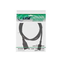 InLine Netz Adapterkabel - IEC 60320 C20 auf C13 - max.10A - 2m