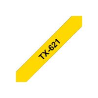 Brother Schwarz, Gelb - Rolle (0,9 cm x 15,2 m) 1 Kassette(n) laminiertes Band