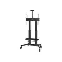 Vision X-Series VFM-F27 - Wagen - Höhe einstellbar - für LCD-Display - Stahl, Aluminium - mattschwarz - Bildschirmgröße: 139.7-254 cm (55"-100")