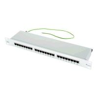 Telegärtner Karl Gärtner Telegärtner MPP24-HS - Patch Panel - CAT 5e - STP - RJ-45 X 24 - Hellgrau, RAL 7035 - 1U - 48.3 cm (19")