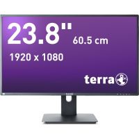 TERRA LCD/LED 2456W PV V4 schwarz USB-C, DP, HDMI GREENLINE PLUS, 60,5 cm (23.8"), Full HD, 5 ms, Schwarz