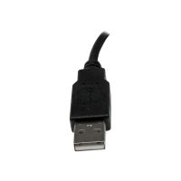 StarTech.com USB 2.0 Verlängerung 15cm - USB-A Verlängerungskabel Stecker auf Buchse - Schwarz - USB-Verlängerungskabel - USB (M)
