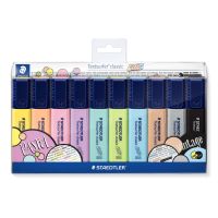 STAEDTLER 364 C, 10 Stück(e), Schwarz, Braun, Hellblau, Hellgrau, Limette, Minze, Pfirsich, Pink, Violett, Gelb, Meißel, Polypropylen (PP), 1 mm, 5 mm