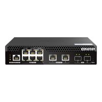 QNAP Switch - halbe Breite - managed - 10 x 2.5GBase-T + 2 x 10 Gigabit SFP+ + 6 x 2.5GBase-T + 2 x 10 Gigabit Ethernet - PoE++ (310 W)