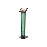 Compulocks iPad 10th-11th (A16) Gen Swell Enclosure Brandable Floor Stand Black - Aufstellung - für Tablett - Branding-fähig - Schwarz - Bildschirmgröße: 27.7 cm (10.9")