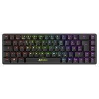 Sharkoon PureWriter W65, Verkabelt & Kabellos, RF Wireless, Mechanischer Switch, QWERTZ, RGB-LED, Schwarz