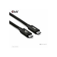 Club 3D USB 80Gbps Zertifiziertes 240W 4K540Hz Type-C® 1.2m Kabel sw.