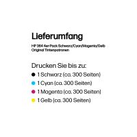 HP 364 - 4er-Pack - Schwarz, Gelb, Cyan, Magenta