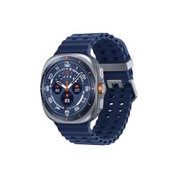 Samsung Galaxy Watch Ultra - 47 mm - Titanium Blue - intelligente Uhr mit Marineband - Gummi - Blau - Bandgröße: S/M/L - Anzeige 3.73 cm (1.5")