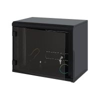 TRITON Delta 4S - Gehäuse - geeignet für Wandmontage - Schwarz, RAL 9005 - 12U - 48.3 cm (19")