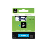 Dymo D1 - Selbstklebend - blau auf weiß - Rolle (0,9 cm x 7 m)