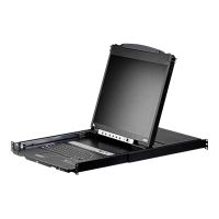 ATEN Slideaway CL5816N - KVM-Konsole mit KVM-Switch - 16 Anschlüsse - PS/2, USB - 48.3 cm (19")