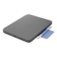 Logitech Rugged Folio - Tastatur und Foliohülle - Apple Smart connector - QWERTY - Italienisch - Graphite - für Apple 10.9-inch iPad (10. Generation)