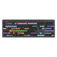 Logickeyboard LKB-FLS-A2M-DE, Volle Größe (100%), Kabelgebunden, USB, Scherenschalter, QWERTZ, Schwarz