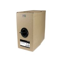 StarTech.com 1000 ft Bulk Roll of Black CMR Cat6 Solid UTP Riser Cable - Cat 6 Riser Cable - Cat.6 CMR Ethernet Cable - 23 AWG - Black (WIR6CMRBK)