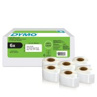 Dymo Papier - permanenter Klebstoff - weiß - 25 x 54 mm 3000 Etikett(en) (6 Rolle(n)