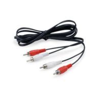 Equip 147094, 2 x RCA, Männlich, 2 x RCA, Männlich, 2,5 m, Schwarz