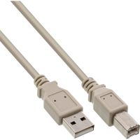 InLine USB 2.0 Kabel - A an B - beige - 3m