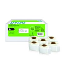 Dymo Papier - permanenter Klebstoff - weiß - 25 x 54 mm 3000 Etikett(en) (6 Rolle(n)