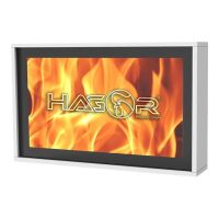 Hagor HAG-BR-1 - Gehäuse für flat panel - Glas, composite - weiß - Bildschirmgröße: 101.6 cm (40")