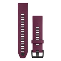 Garmin Quickfit, Band, Smartwatch, Graphit, Rot, Garmin, Approach S70 - 42 mm, D2 Delta S, Descent Mk2S, Descent Mk3 - 43mm, Descent Mk3i – 43 mm, epix..., Silikon