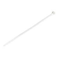 StarTech.com 10"(25cm) Reusable Cable Ties, 1/4"(7mm) wide, 2-1/2"(65mm) Bundle Dia. 50lb(22kg) Tensile Strength, Releasable Nylon Ties, Indoor/Outdoor, 94V-2/UL Listed, 100 Pack, White - Nylon 66 Plastic - TAA (CBMZTRB10)