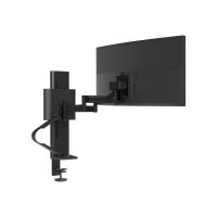 Ergotron TRACE - Befestigungskit (Pivot, Basis, VESA-Abstandshalter, Hubsäule, Verlängerungsarm, 2-teilige Tischklemme) - Konstante Krafttechnologie - für LCD-Display - mattschwarz - Bildschirmgröße: 54.6-96.5 cm (21.5-38")