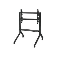 B-TECH Momentum BT8545 - Wagen - für Flachbildschirm - Stahl - Schwarz - Bildschirmgröße: 139.7 - 218 cm (55"-86")