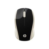 HP 200 - Maus - rechts- und linkshändig - optisch - kabellos - 2.4 GHz - kabelloser Empfänger (USB)