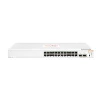 HPE Aruba Networking Aruba Instant On 1830 24G 2SFP, Managed, L2, Gigabit Ethernet (10/100/1000), Vollduplex, Rack-Einbau, 1U