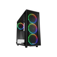 Sharkoon TG4M RGB - ATX Case - E-ATX - Seitenteil mit Fenster (gehärtetes Glas)