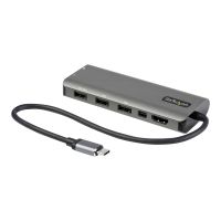 StarTech.com USB-C Multiport Adapter - USB-C auf HDMI oder Mini DisplayPort 4K 60Hz, 100W Power Delivery Pass-Through, 4-Port 10 Gbit/s USB Hub - USB Typ-C Mini Dock - 30cm Kabel (DKT31CMDPHPD)