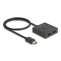 Delock HDMI Switch 2 auf 1 bidirektional 8K, HDMI, Kunststoff, Schwarz, 144 Hz, 3840 x 2160, 7680 x 4320, 7680 x 4320 Pixel