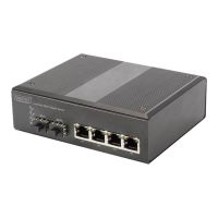 DIGITUS Professional DN-651106 - Switch - 4 x 10/100/1000 + 2 x Gigabit SFP