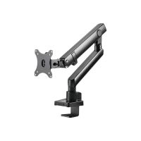 ICY BOX IB-MS314-T - Befestigungskit - einstellbarer Doppelarm - für 2 Monitore - Kunststoff, Stahl, Aluminiumlegierung - Schwarz - Bildschirmgröße: bis zu 81,3 cm (bis zu 32 Zoll)