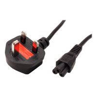 VALUE Stromkabel - BS 1363 (M) gewinkelt bis IEC 60320 C5 gerade