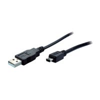 ShiverPeaks USB A/B 2m, 2 m, USB A, Mini-USB B, USB 2.0, Männlich/Männlich, Schwarz