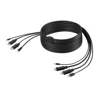 Belkin Secure KVM Combo Cable - Tastatur- / Video- / Maus- / Audio-Kabel - TAA-konform - USB, Mini-Stecker, DisplayPort (M)
