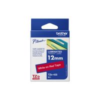 Brother TZe-435 - Weiß auf Rot - Rolle (1,2 cm x 8 m) 1 Kassette(n) laminiertes Band