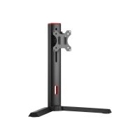 Techly DESK 100 - Aufstellung - für Monitor - Schwarz / Rot - Bildschirmgröße: 43.2-81.3 cm (17"-32")