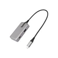 StarTech.com USB-C Multiport Adapter - USB-C auf 4K 60Hz HDMI 2.0, 100W PD Pass-through - 3-Port 10Gbit/s USB 3.1 Hub - Reiseadapter USB Typ-C Mini Docking Station - 25cm Kabel (DKT31CHPD3)